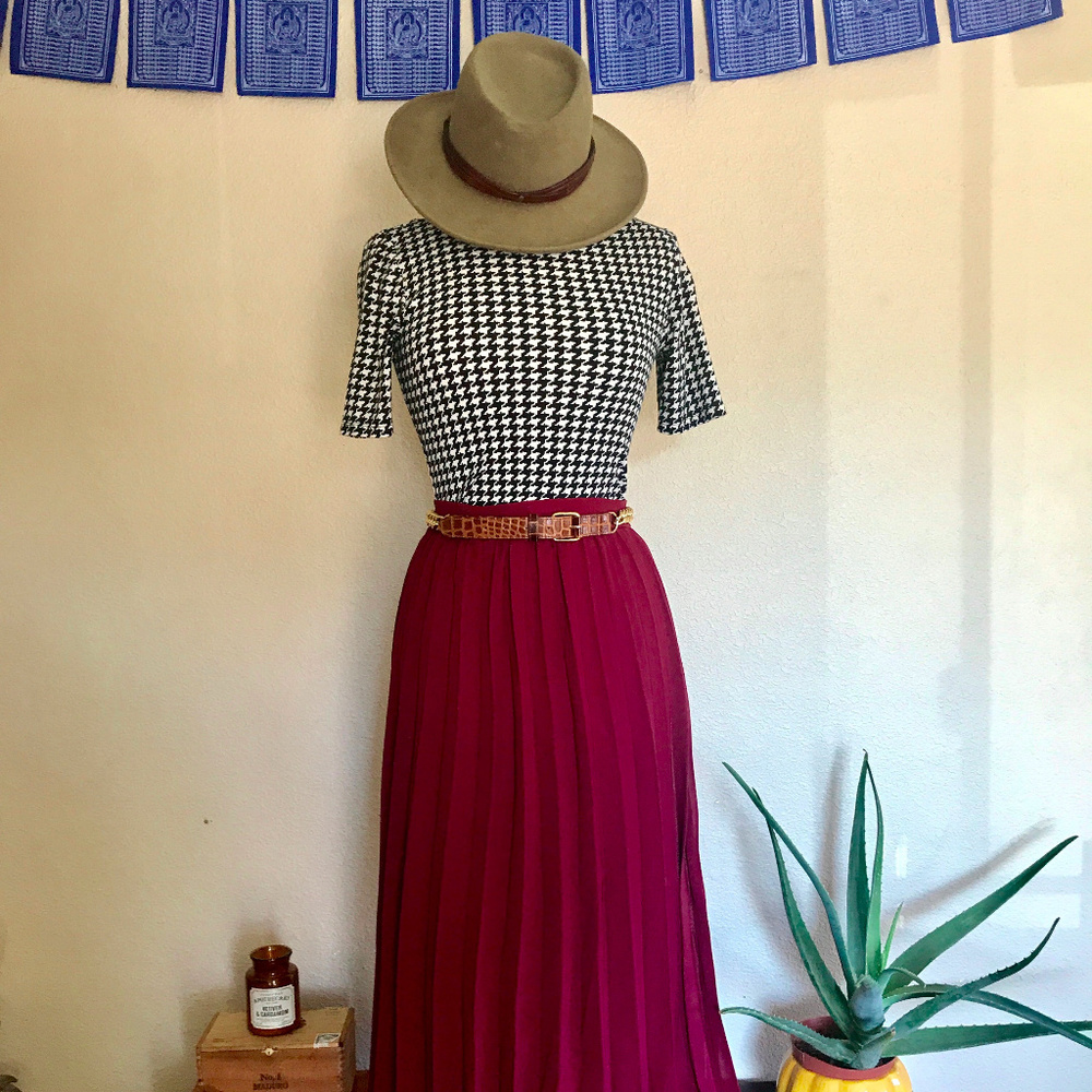 Lauren Ralph Lauren Houndstooth Stretch T-shirt